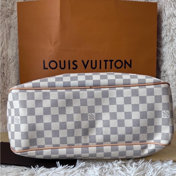 SOLD Authentic LOUIS VUITTON Damier Azur Delightful MM - Picture 6 of 10